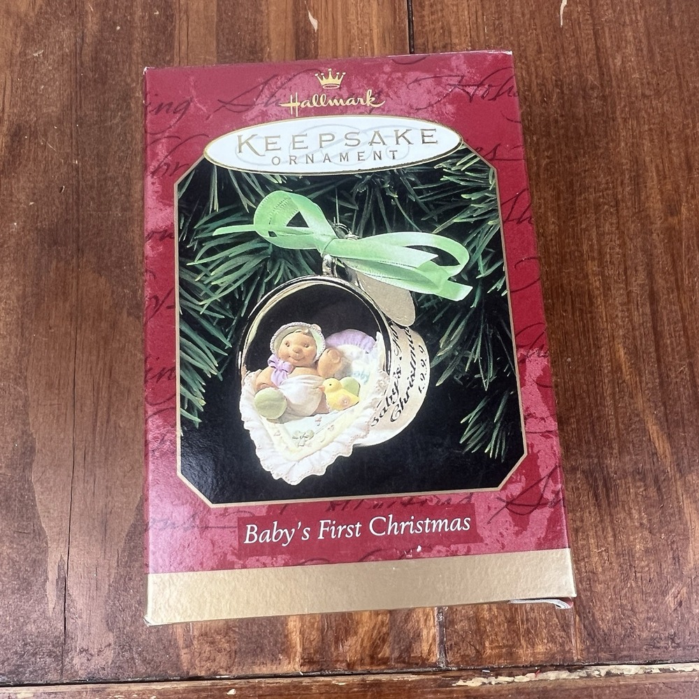 Vintage Hallmark Baby's First Christmas Ornament Holiday Decor Collectibles